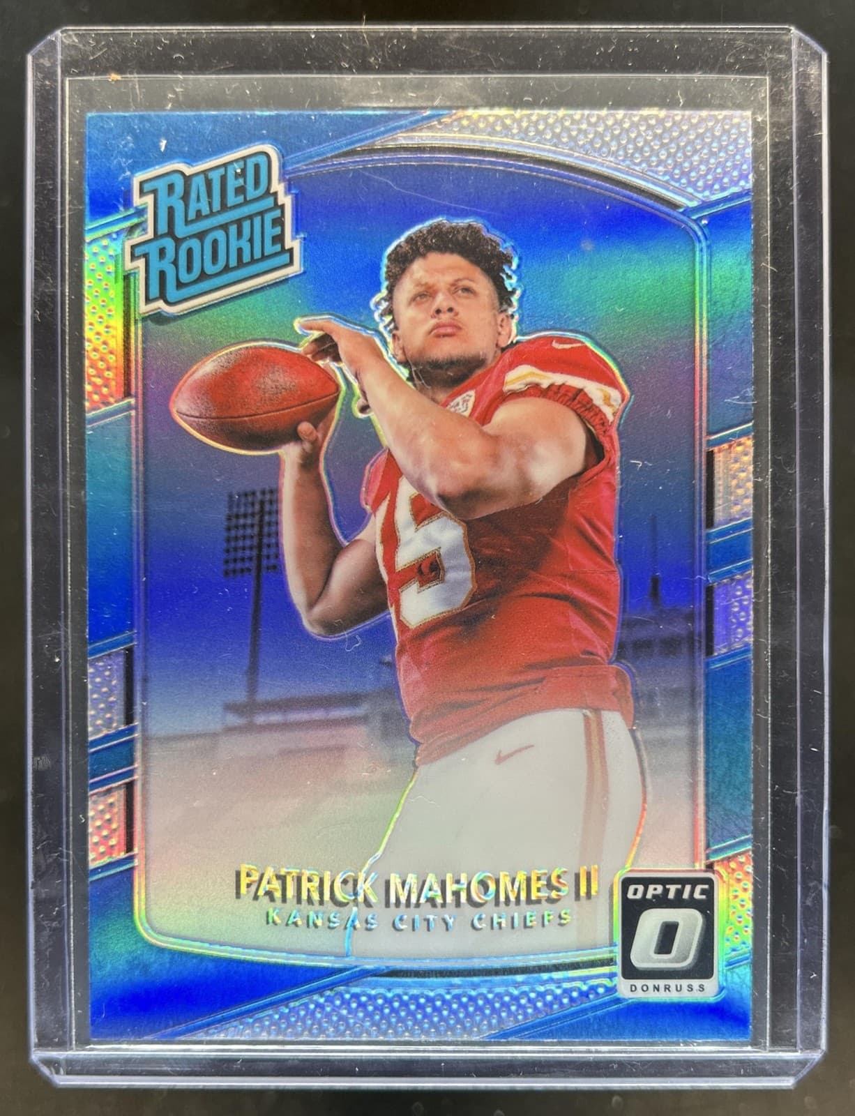 2017 Panini Donruss Optic Patrick Mahomes II Holo RC Rated Rookie #177 Chiefs
