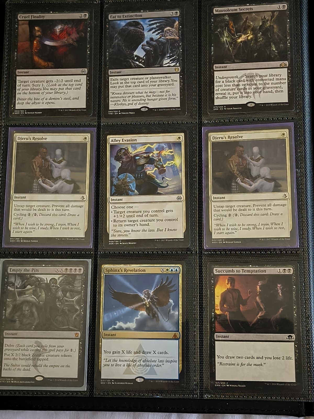 Magic: The Gathering INSTANT/ INTERRUPT cards. 47 Total. .
