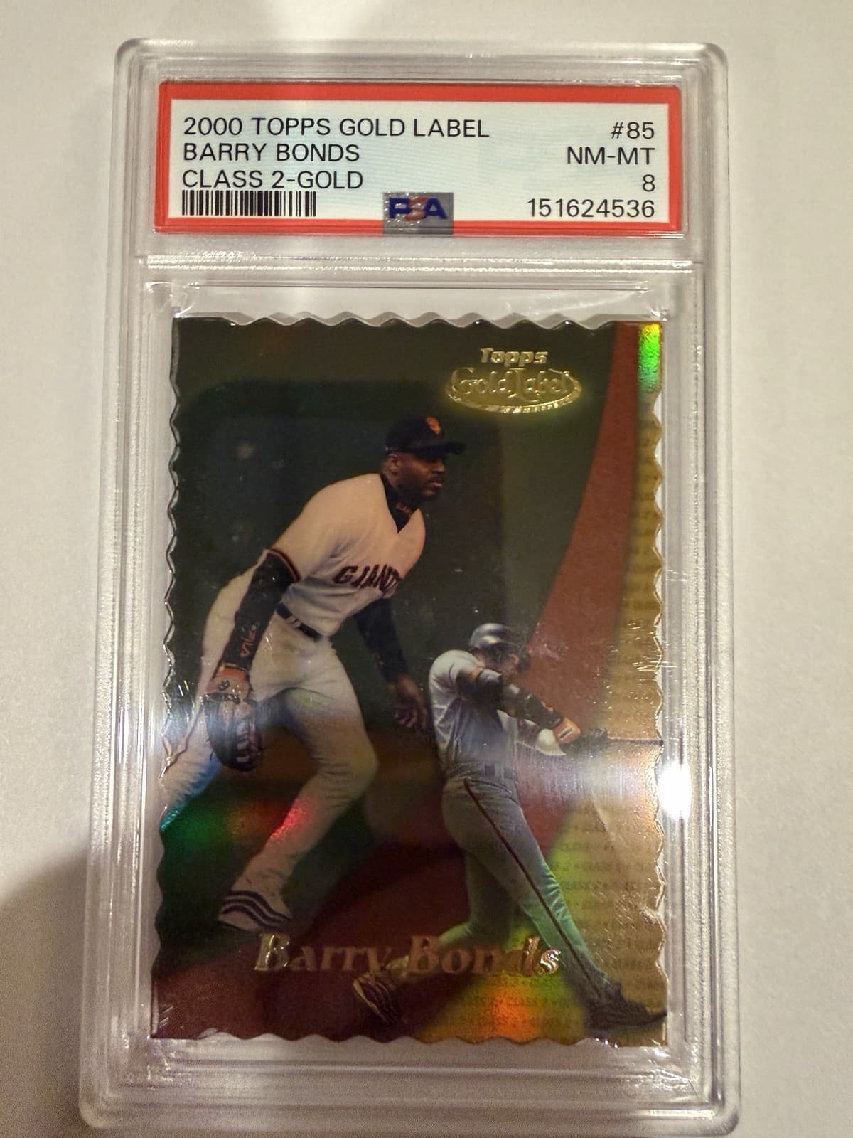 2000 Topps Gold Label - Barry Bonds #85 Class 2 Gold /100