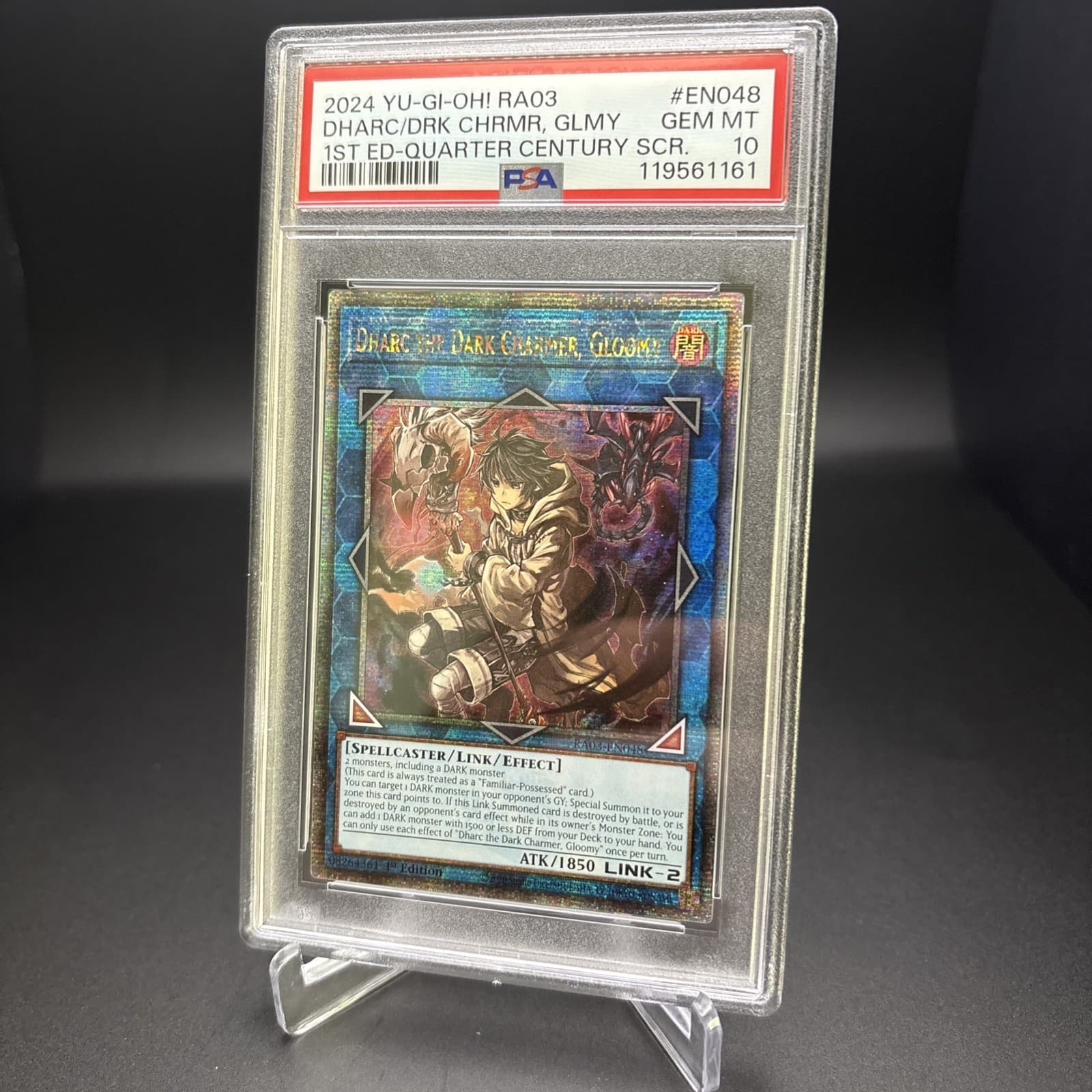 YUGIOH Share The Dark Charmer 2024 RA03-EN048 QCR 1st Ed PSA 10