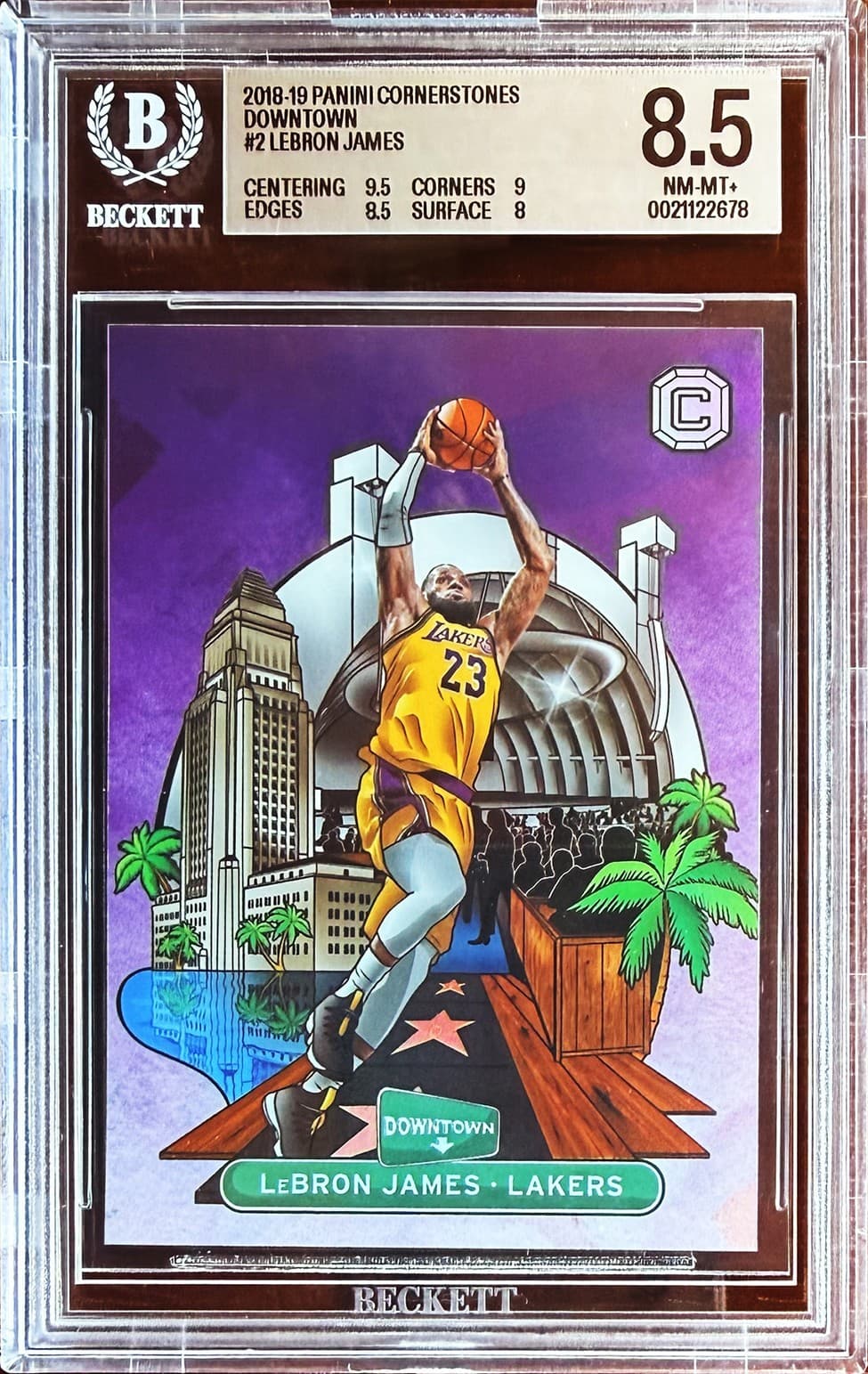 2018-19 Panini Cornerstones - Downtown LeBron James #2