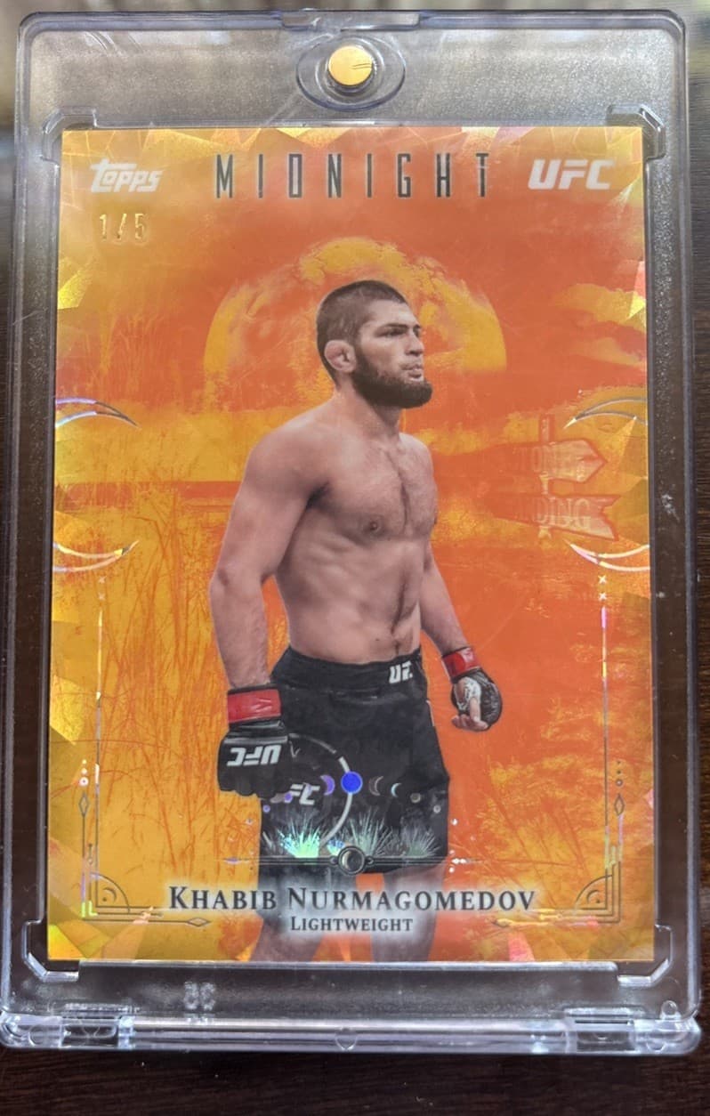 2026 Topps UFC Midnight - Khabib Nurmagomedov Last One Standing 1/5 SSP Rare