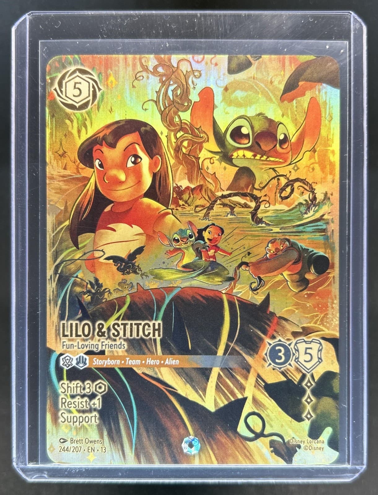 2026 Disney Lorcana Lilo Stitch - Fun-Loving Friends Iconic #244/207