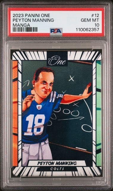 2023 Panini One Peyton Manning Manga #12 PSA 10