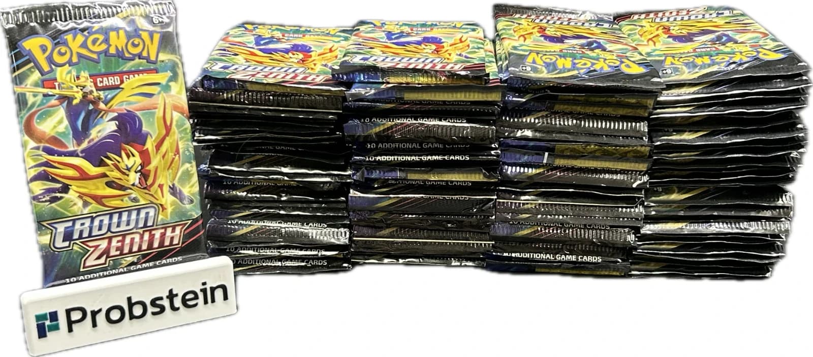 Lot of (100) Pokemon TCG Crown Zenith Booster Packs SEALED