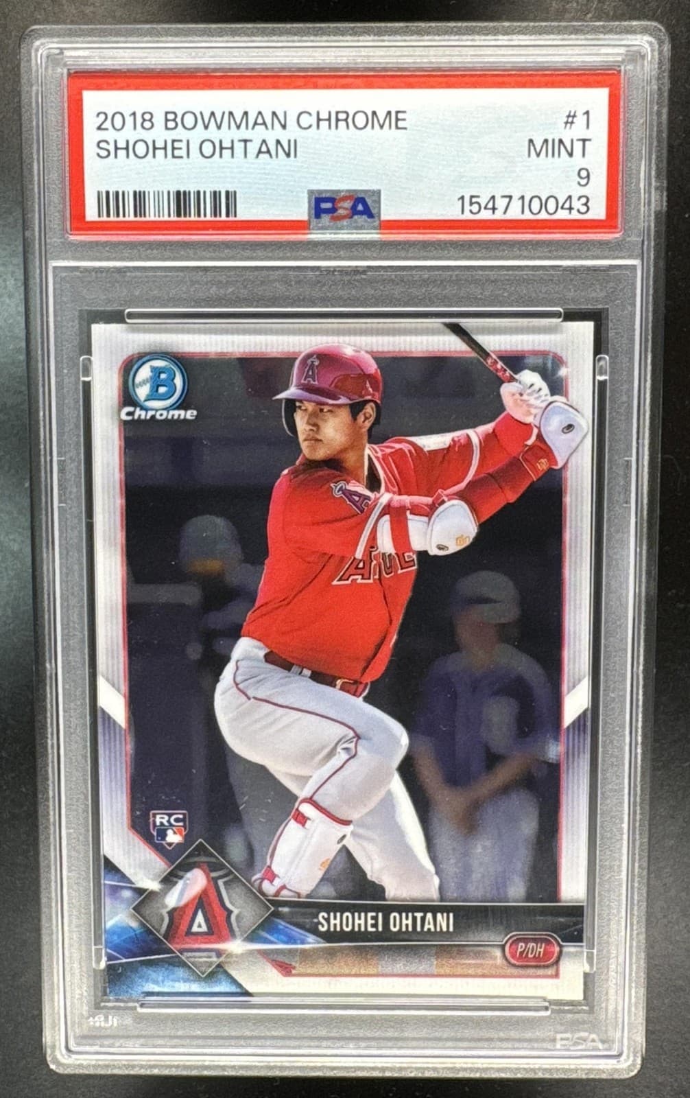 2018 Bowman Chrome Shohei Ohtani #1 RC Angels PSA 9