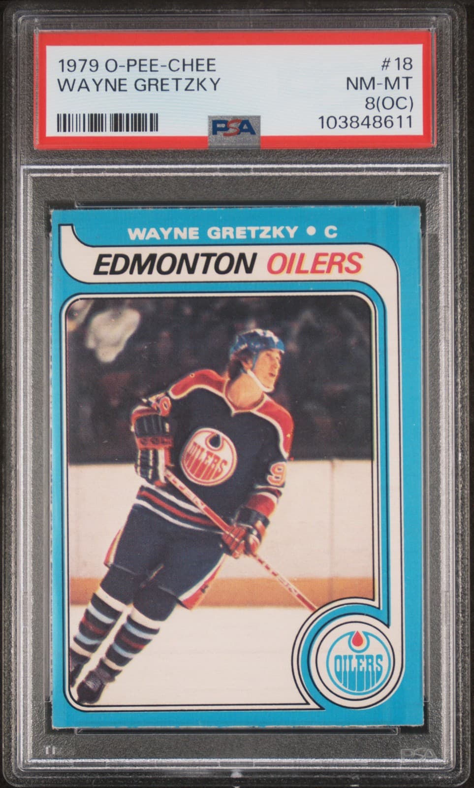 1979 O-Pee-Chee #18 Wayne Gretzky Rookie Rc Psa 8 Oc