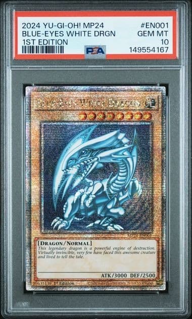 Yu-Gi-Oh! Blue-Eyes White Drgn 2024 Mp24 #En001 1st Edition Psa 10