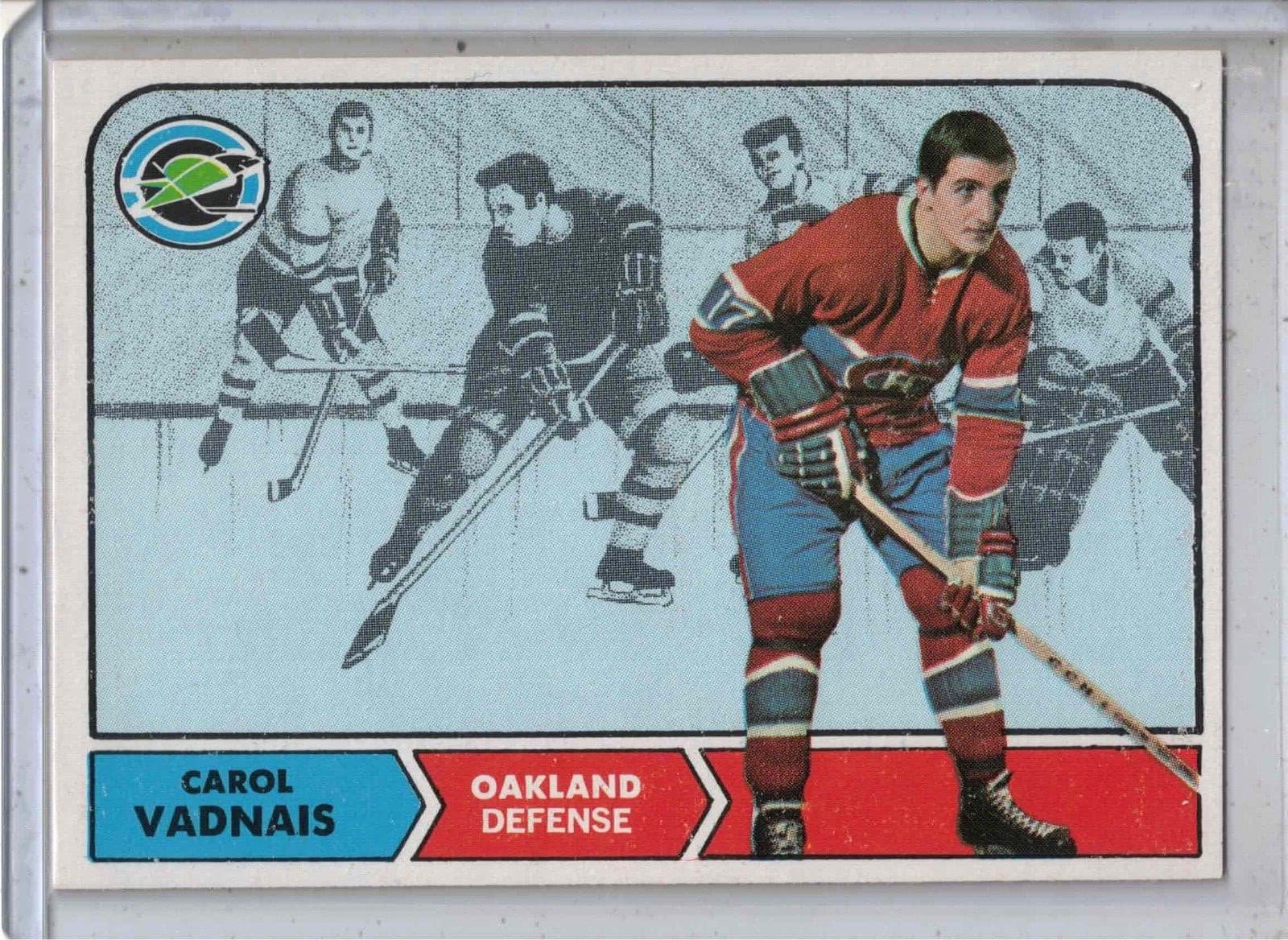 1968-69 TOPPS hockey Carol Vadnais original trading card #81 MINT !!! SEALS