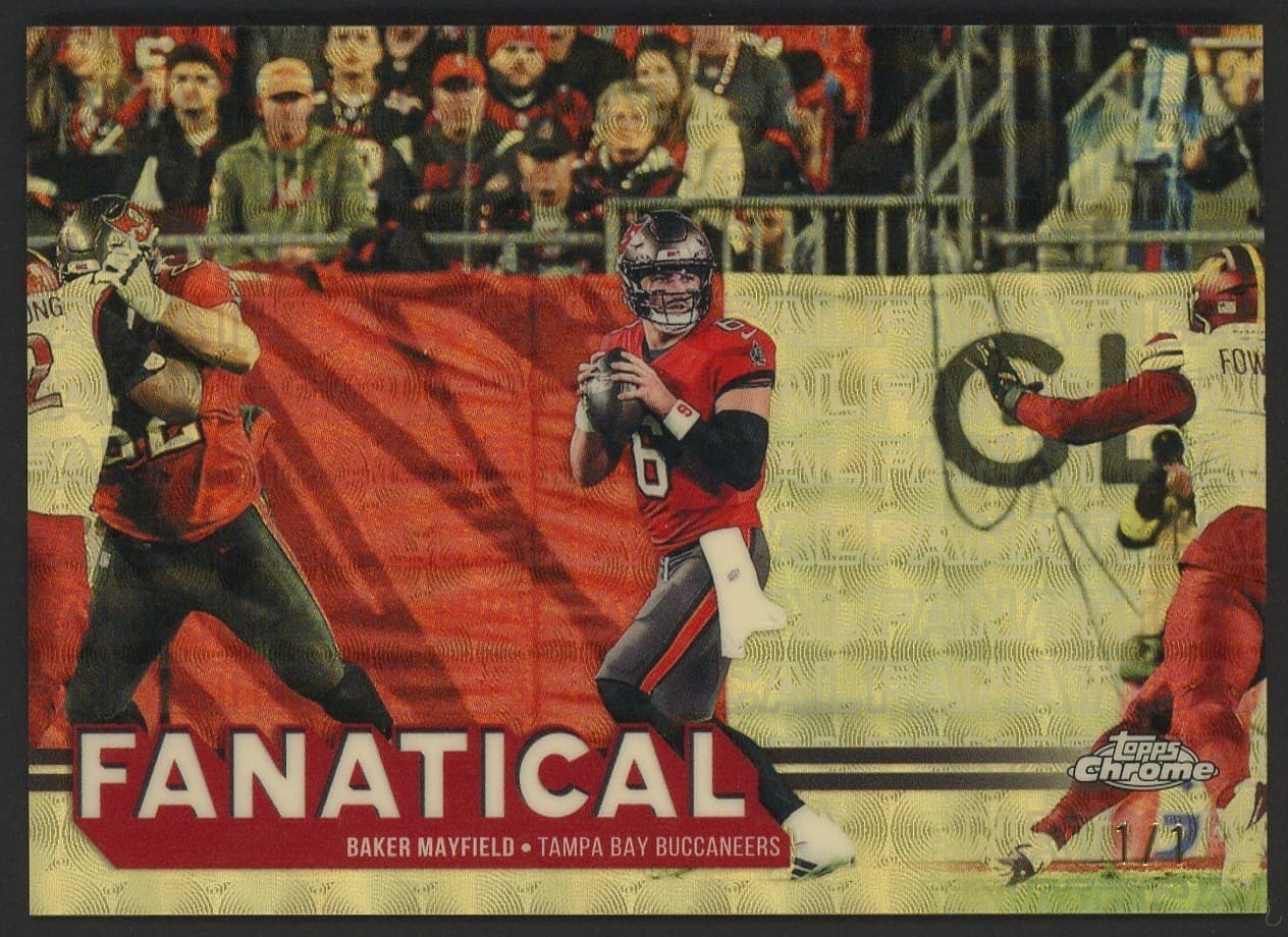 2025 Topps Chrome Fanatical Superfractor Baker Mayfield Buccaneers 1/1