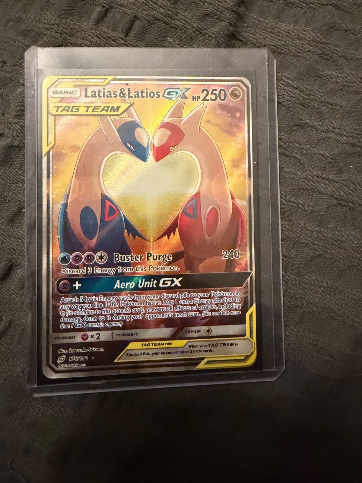 Latias & Latios GX 170/181 Team Up Alternate Full Art Rare Pokemon Card * New *