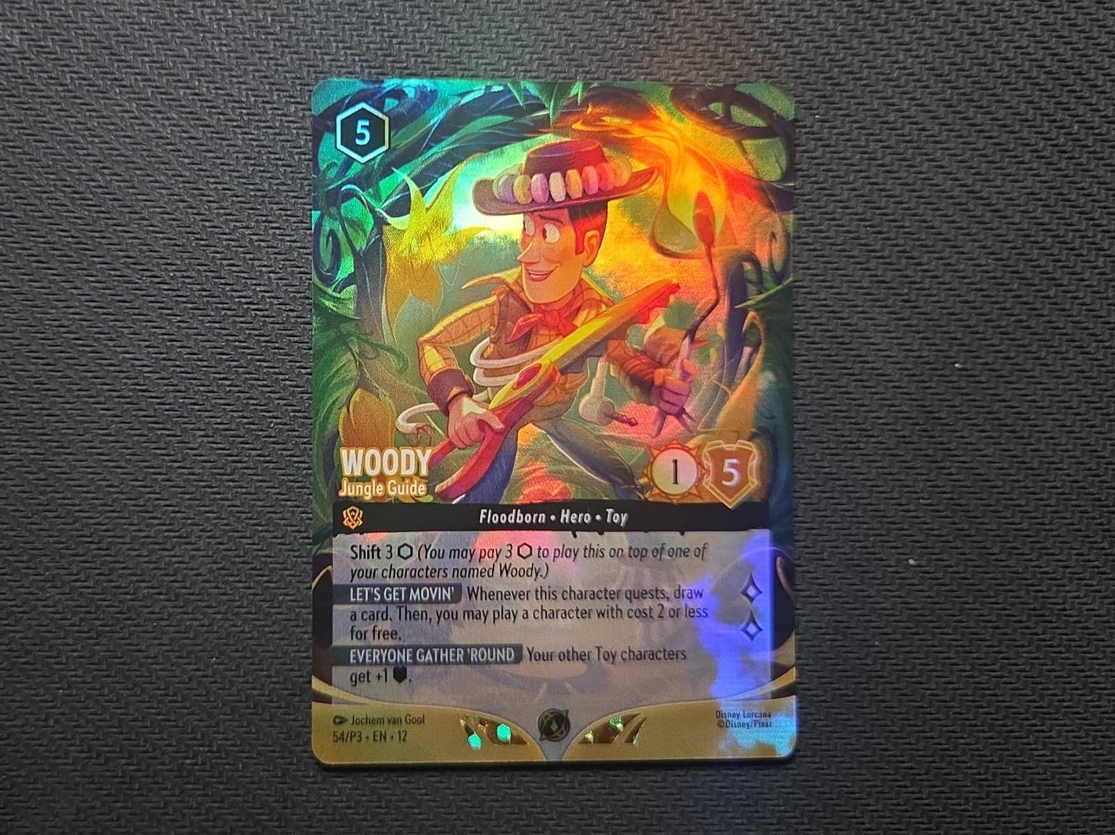Woody - Jungle Guide (Store Championship) 54 Disney Lorcana Promo Cards Holo