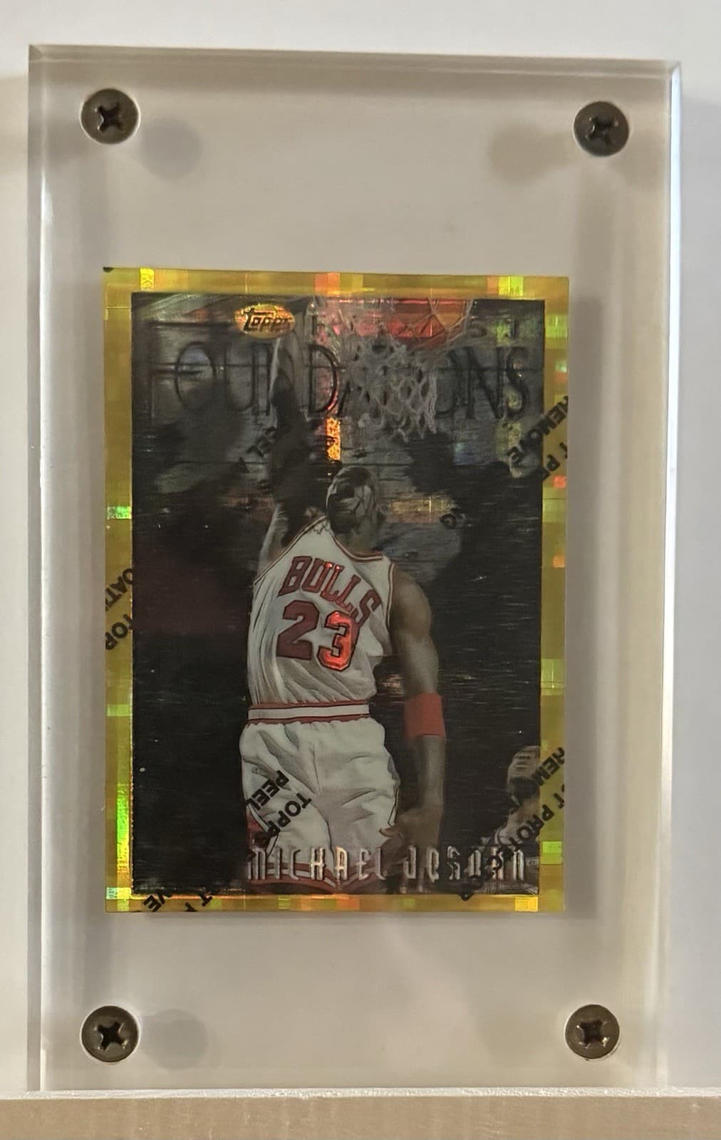 Topps 1996-97 Finest Michael Jordan #291 Chicago Bulls Foil Rare Gold