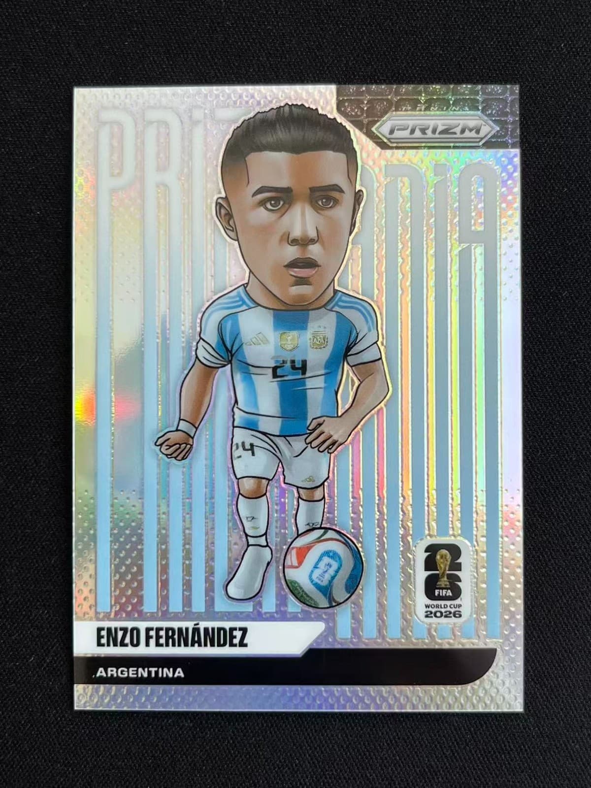 2026 Panini Prizm FIFA World Cup Enzo Fernandez #1 Prizmania Case Hit SSP