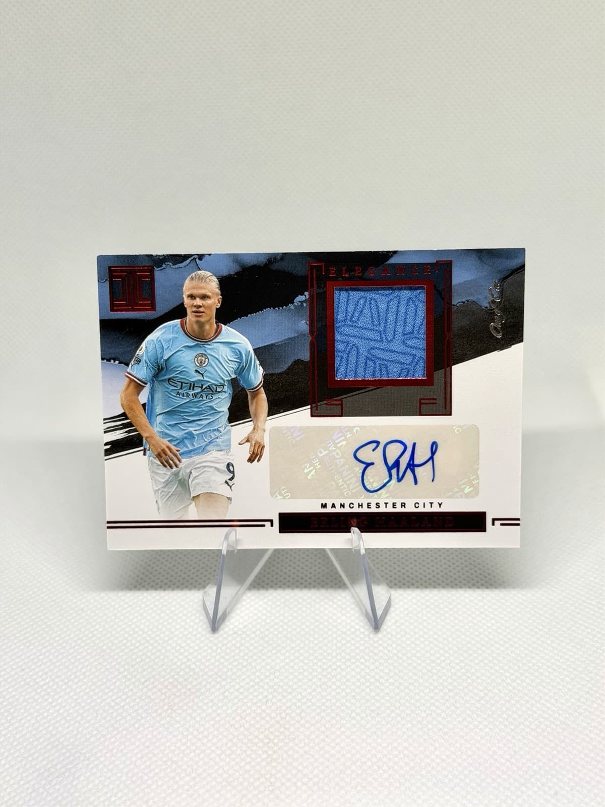 2022-23 Panini Impeccable Premier League Erling Haaland PATCH AUTO 1/1 Elegance