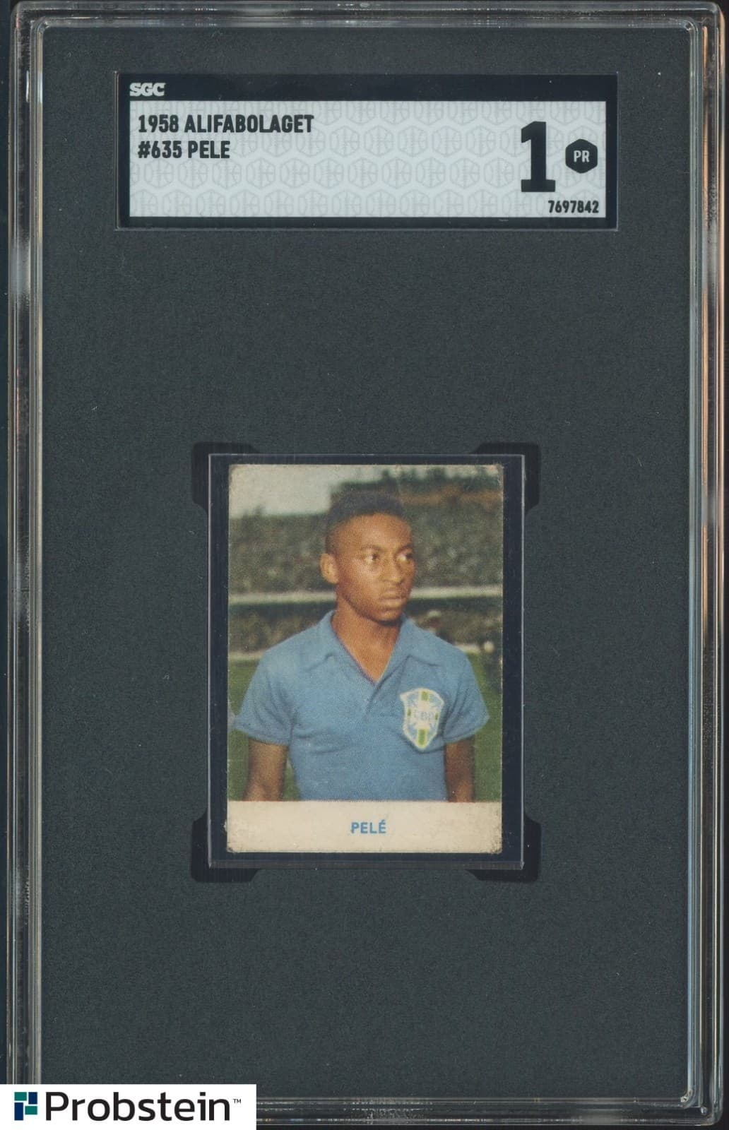 1958 ALIFABOLAGET SOCCER PELE RC Rookie #635 SGC 1