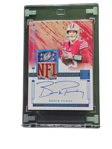 2024 Panini Impeccable Football Elegance Brock Purdy #EVA-BPY NFL Shield Patch