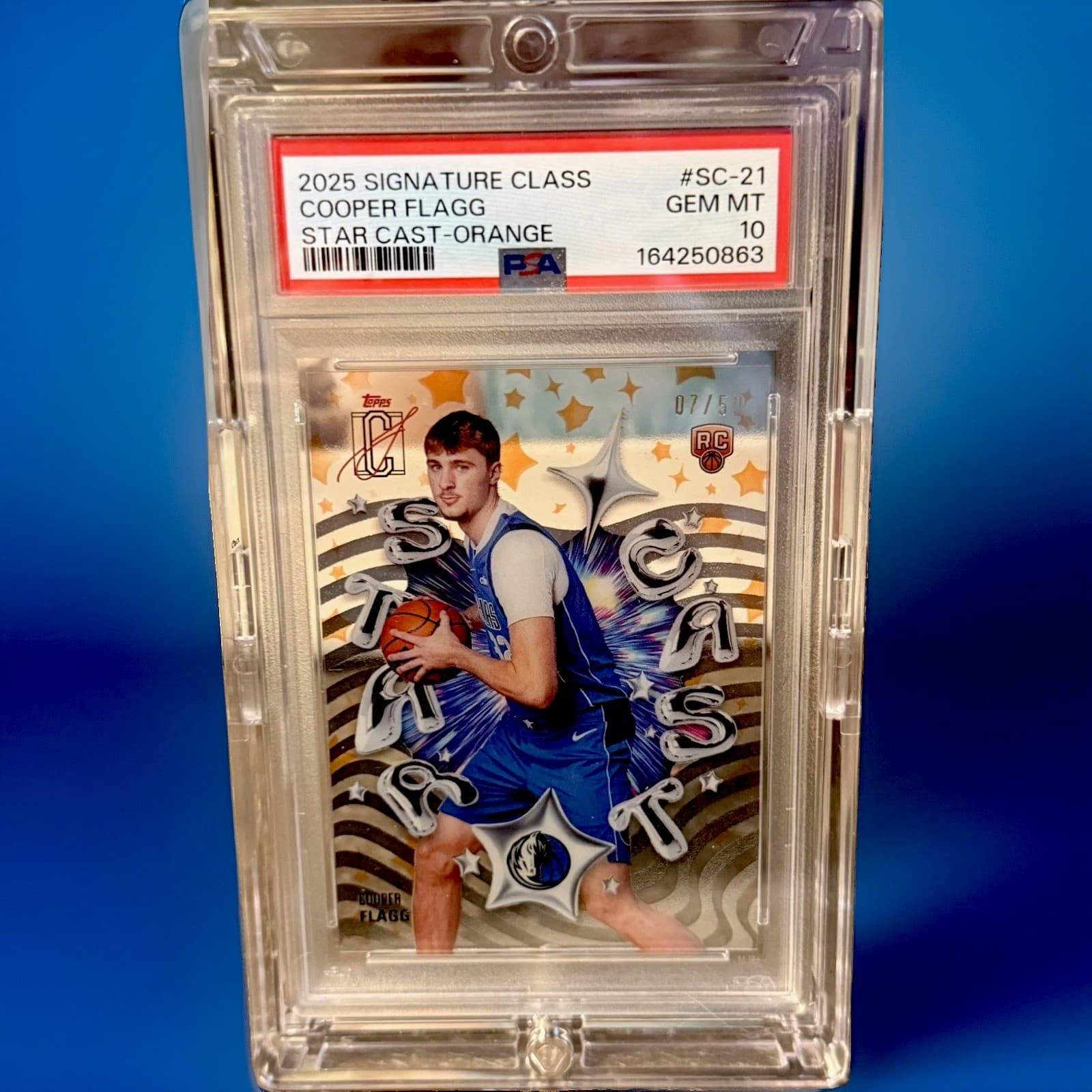 2025-26 Topps  Cooper Flagg Rookie Card  Orange Star Cast /50  Psa 10🔥🔥