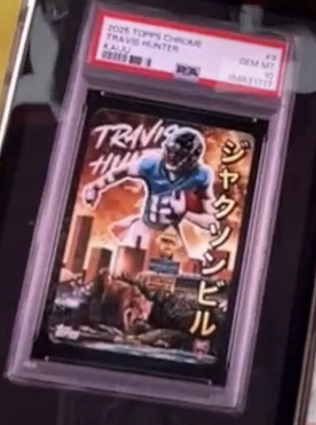 2025 TOPPS CHROME KAIJU 9 TRAVIS HUNTER RC POP 1 PSA 10!! GEM MINT POPULATION 1!