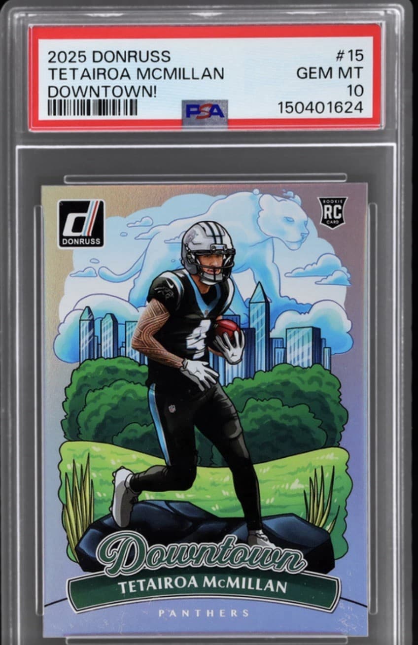 2025 Donruss Tetairoa Mcmillan Downtown! PSA 10 #15