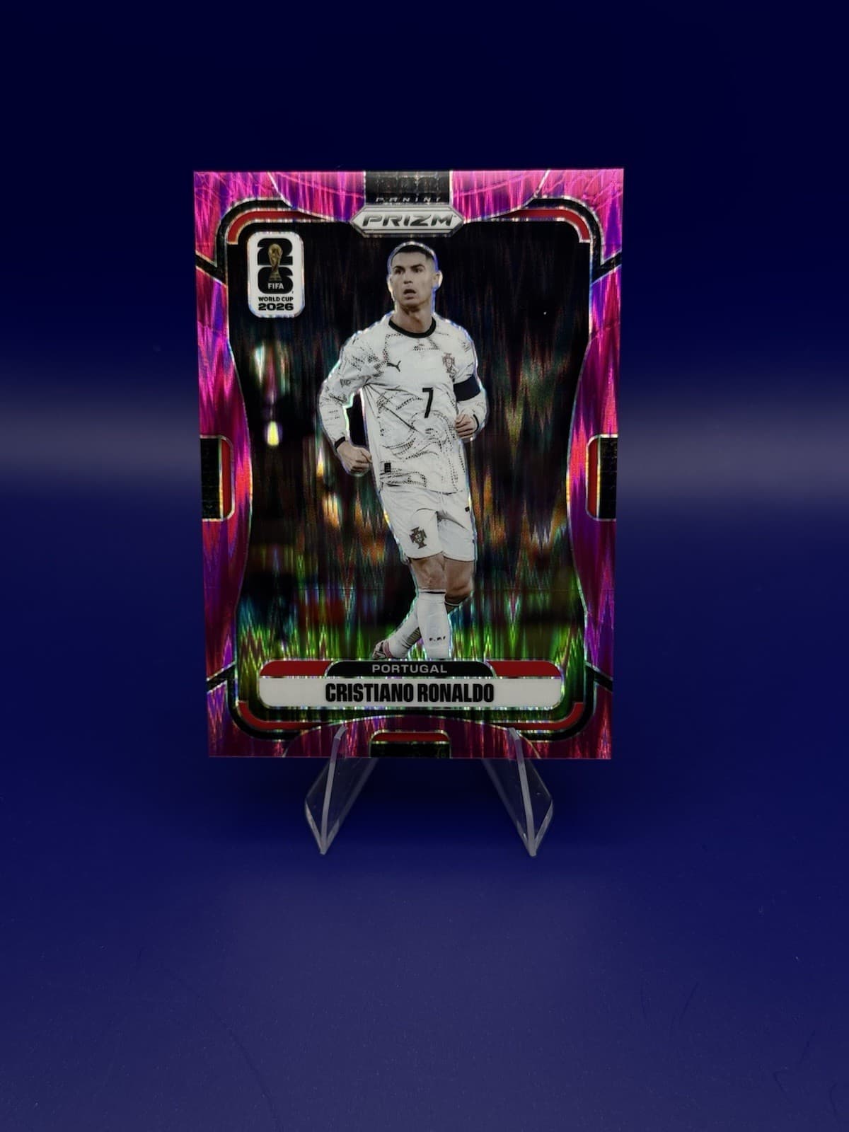 2026 Panini Prizm World Cup Cristiano Ronaldo /195 #367 Fuchsia Flash