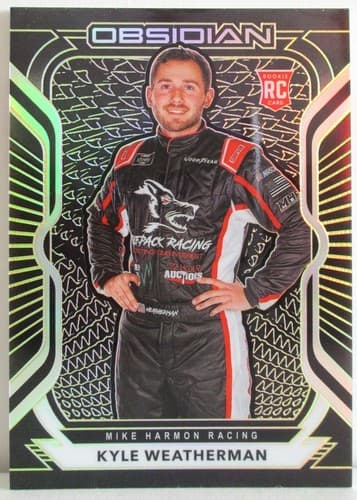 Kyle Weatherman 2021 Panini Chronicles Obsidian Racing Nascar RC Card #7 07/10