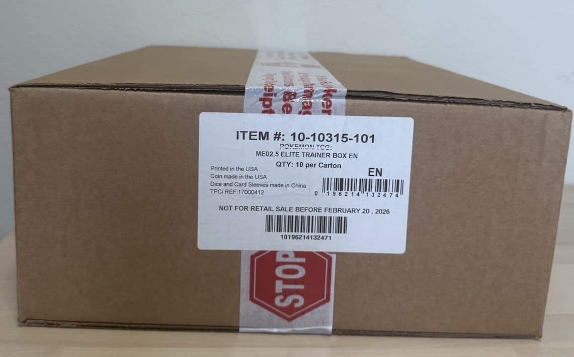 Pokemon TCG - Ascended Heroes ETB Case Of 10 Sealed Elite Trainer Box
