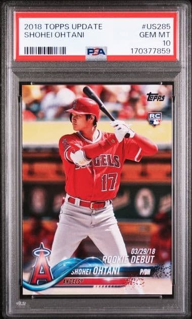 Shohei Ohtani 2018 Topps Update #US285 PSA 10 GEM MT RC