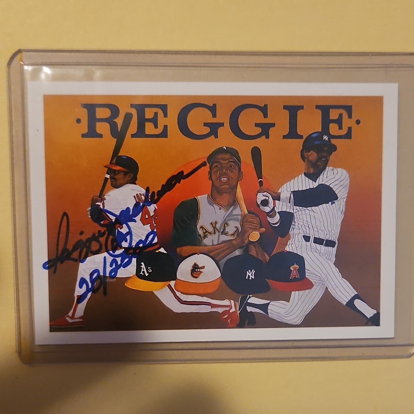 Upper Deck 1990 Reggie Jackson Baseball Heroes Autographed Card #'d 28 Of 2500