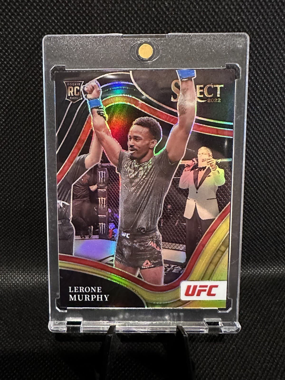 2022 Panini Select UFC Octagonside Lerone Murphy #272 Black Gold Prizm 1/1 (RC)
