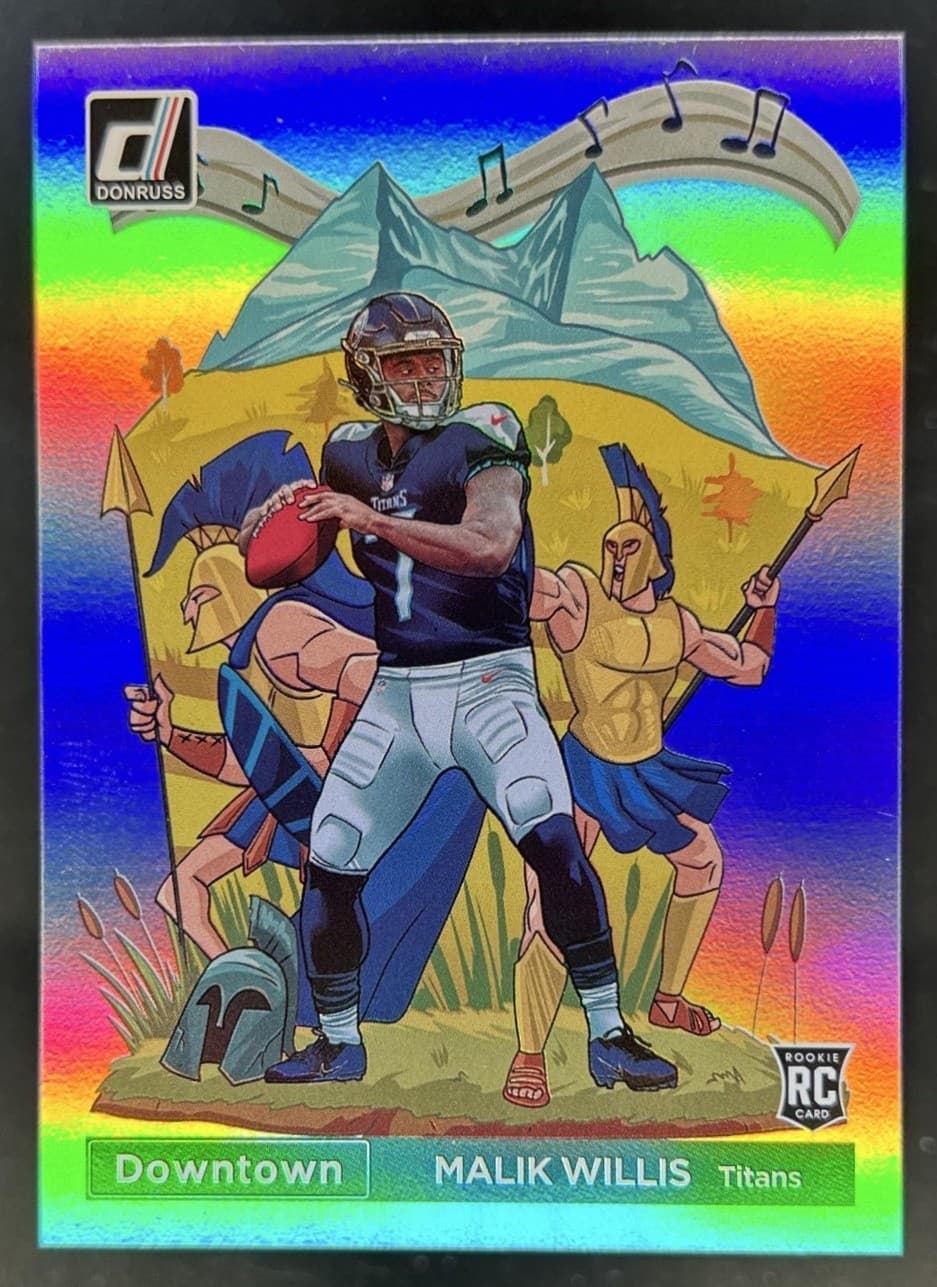 2022 Panini Donruss Malik Willis Downtown! SSP RC Rookie #DT-MW Titans