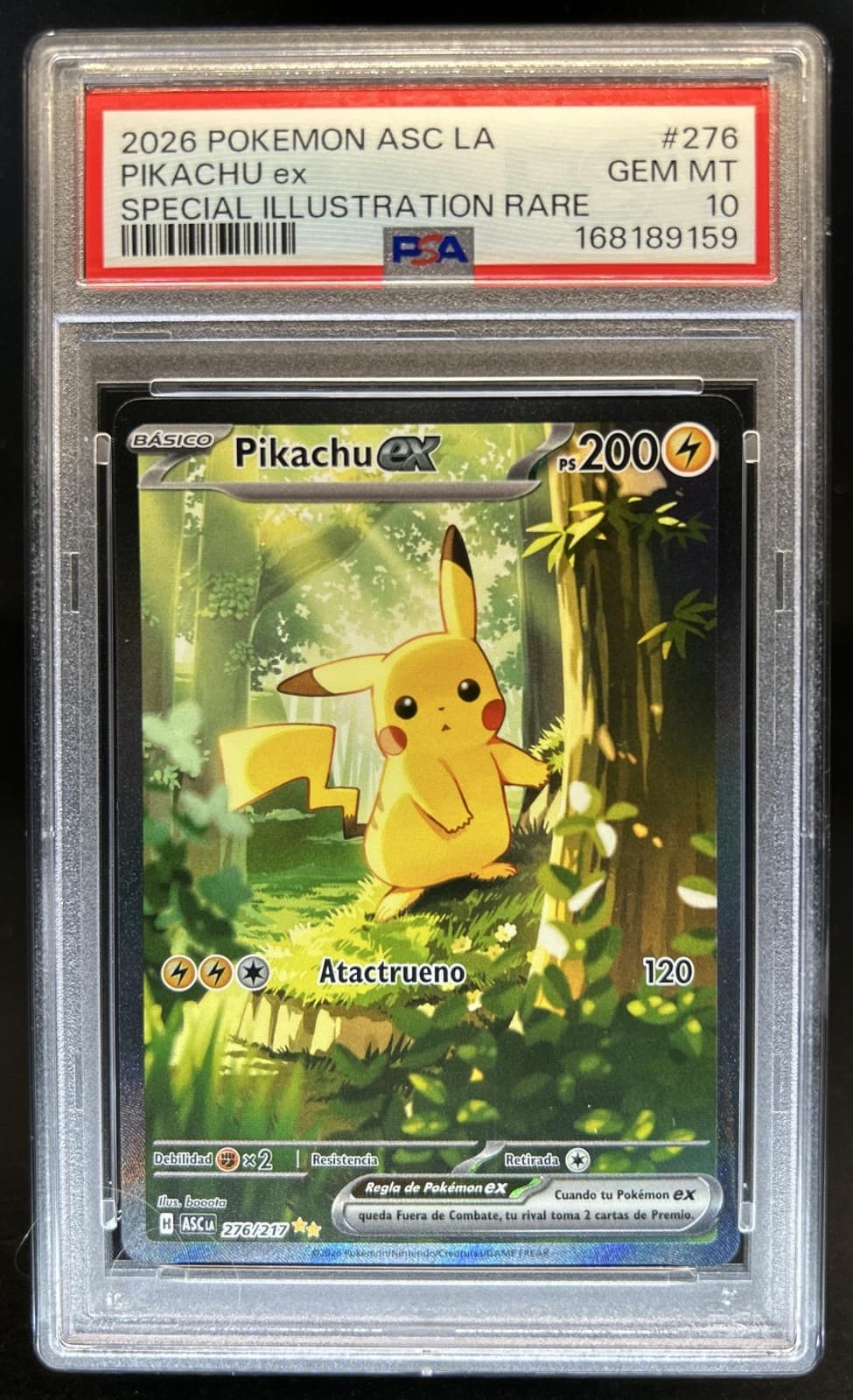 2026 Pokemon Pikachu ex Special Illustration Rare #276/217 PSA 10
