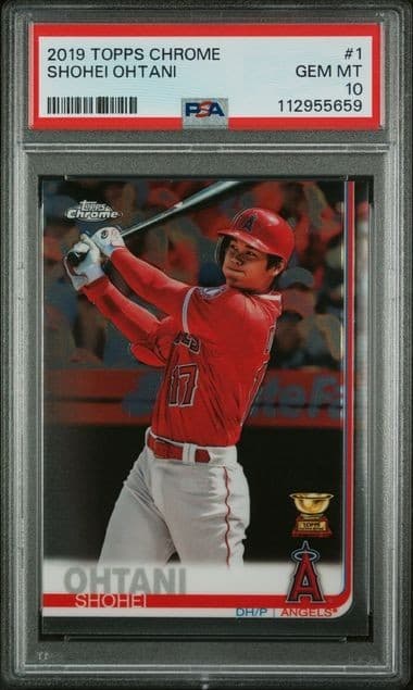 Shohei Ohtani 2019 Topps Chrome #1 PSA 10 GEM MT Gold Cup