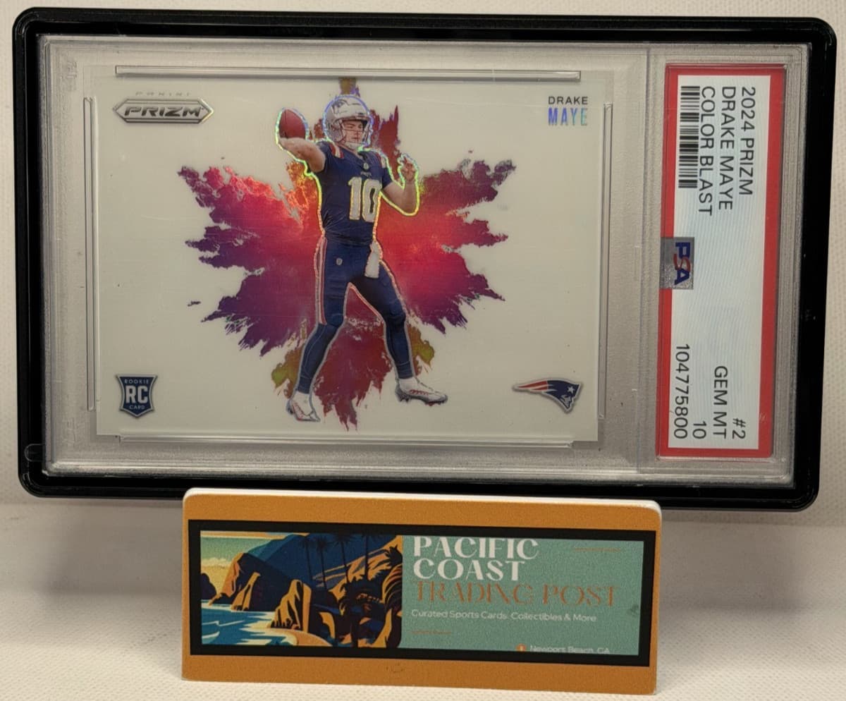 2024 Prizm Football - DRAKE MAYE #2 - Rookie ColorBlast - PSA 10 (Perfect Grail)