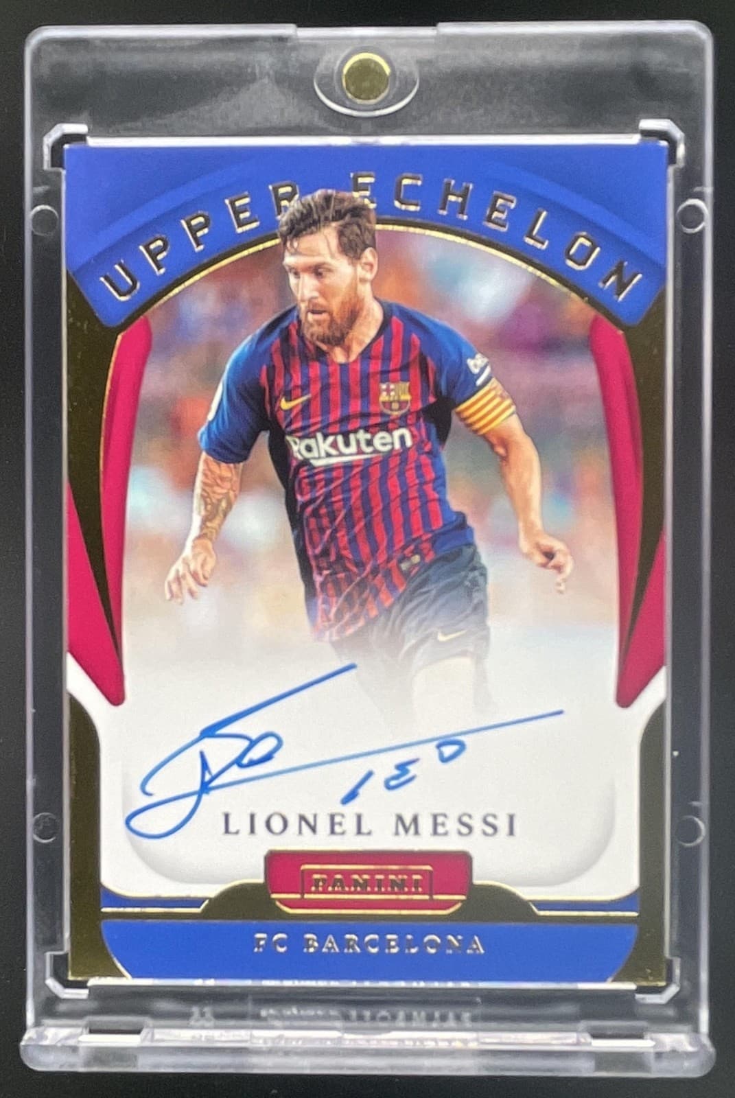 2022-23 Chronicles Lionel Messi Upper Echelon Auto Autograph #UE-LM