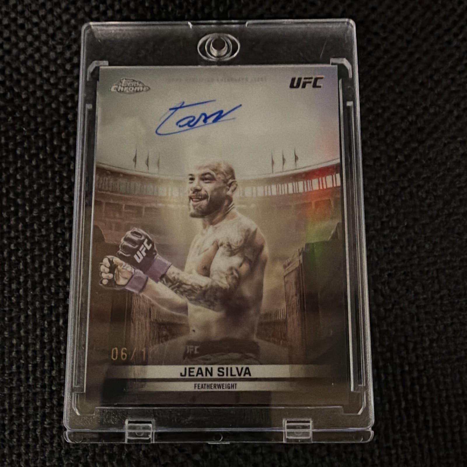 Topps Chrome UFC 2026 Jean Silva Vanquisher Ink Auto VI-JS 06/10