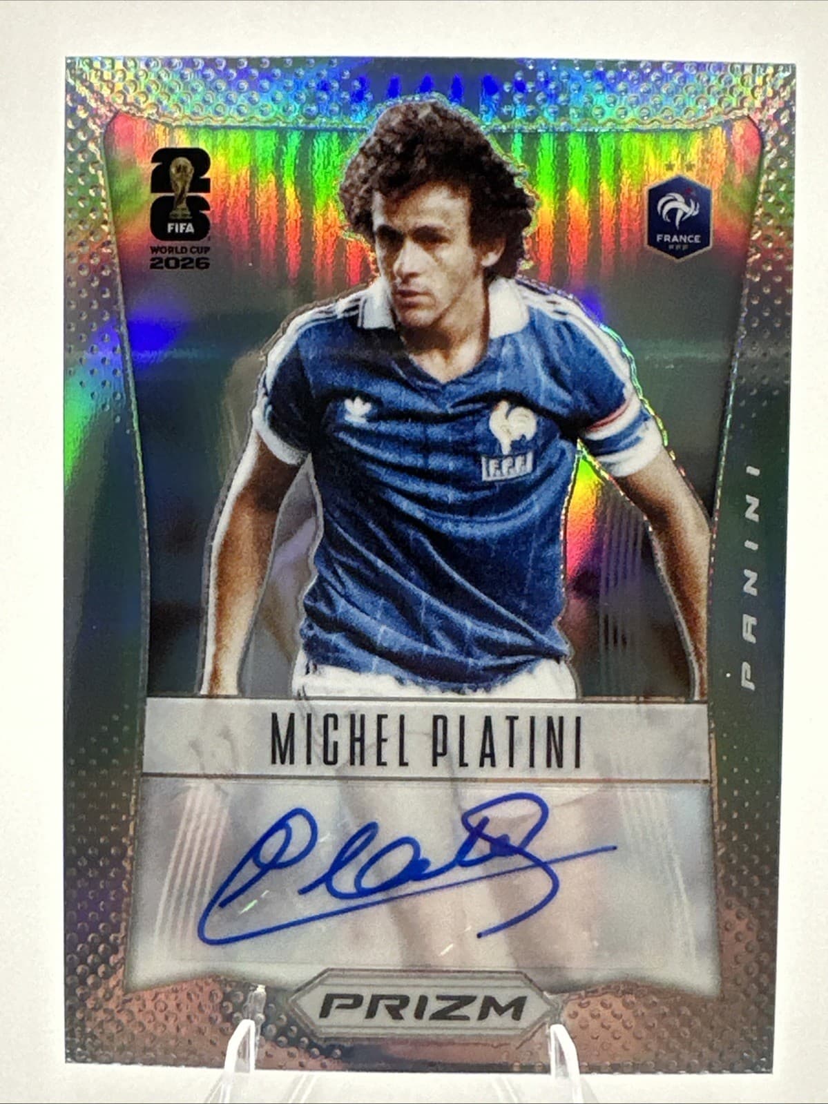 2026 Prizm FIFA World Cup Michel Platini Auto Throwback Signature /199 FRANCE