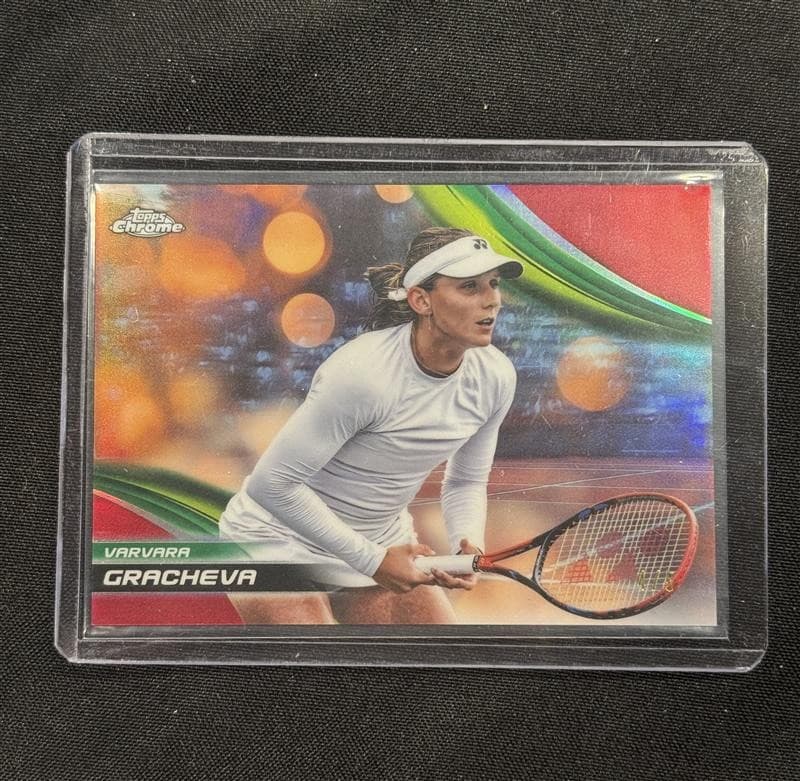 Varvara Gracheva 2025 Topps Chrome Tennis Red Refractor 4/5