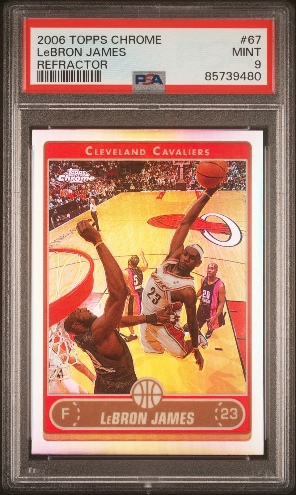 Lebron James - 2006 Topps Chrome Refractor #67 - PSA 9