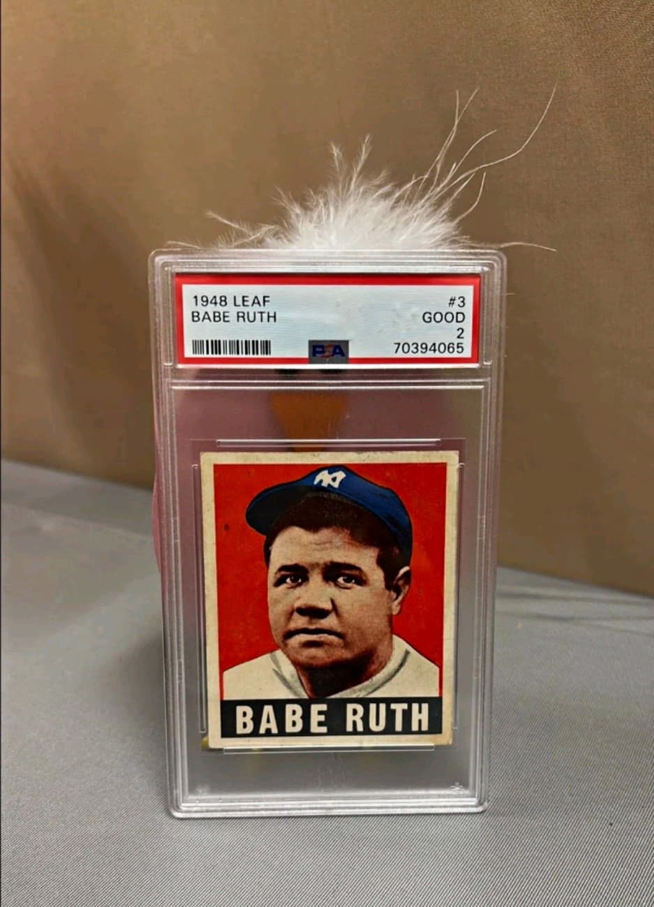 Leaf 1948 Leaf Babe Ruth #3 PSA 2 Graded Baseball Card New York Yankees