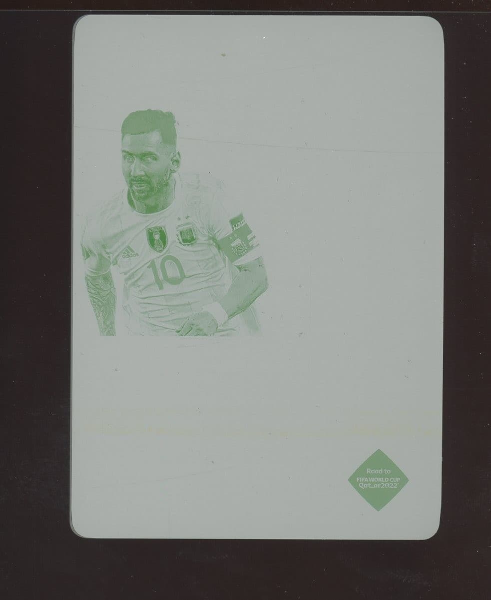 2022 National Treasures FIFA Soccer Printing Plate Lionel Messi 1/1