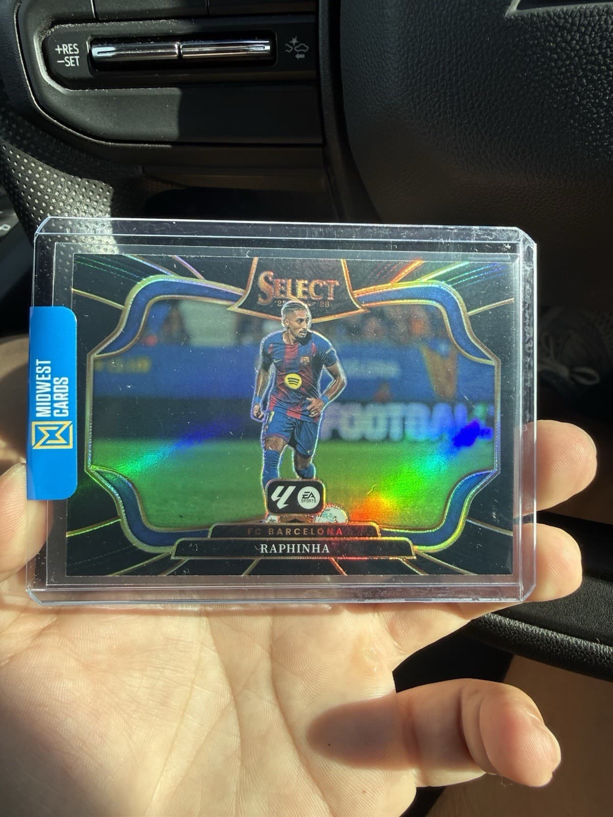 2025-26 Panini Select La Liga Raphinha Field Level Black Finite 1/1 #207
