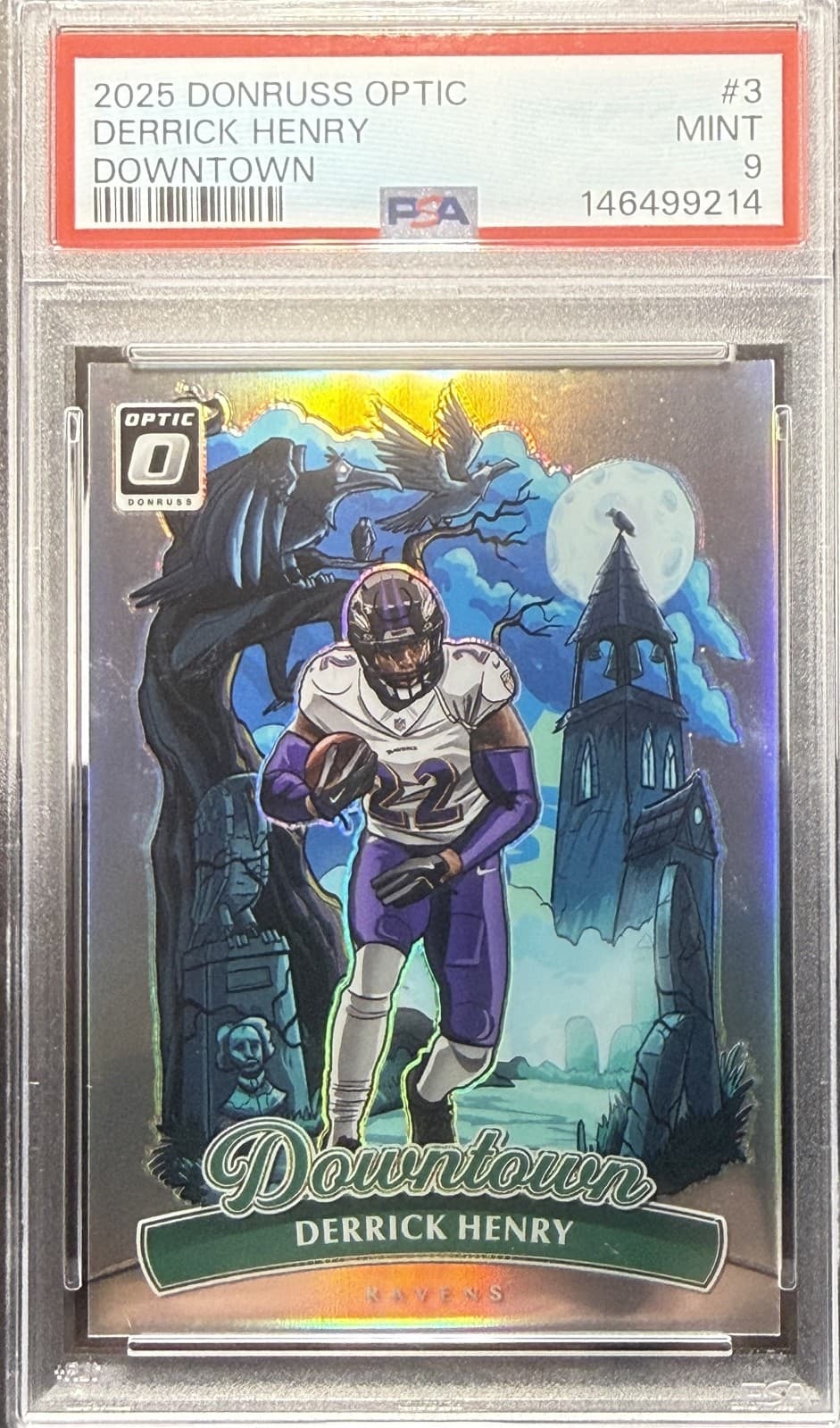 2025 Panini Donruss Optic - Downtown Derrick Henry #3  ⭐️PSA 9⭐️