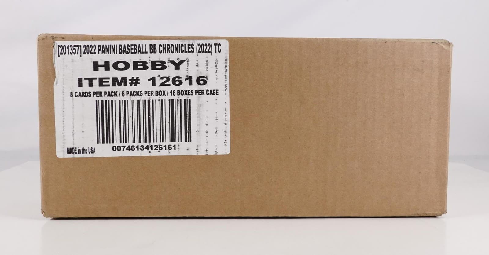 2022 PANINI CHRONICLES BASEBALL HOBBY 16-BOX CASE