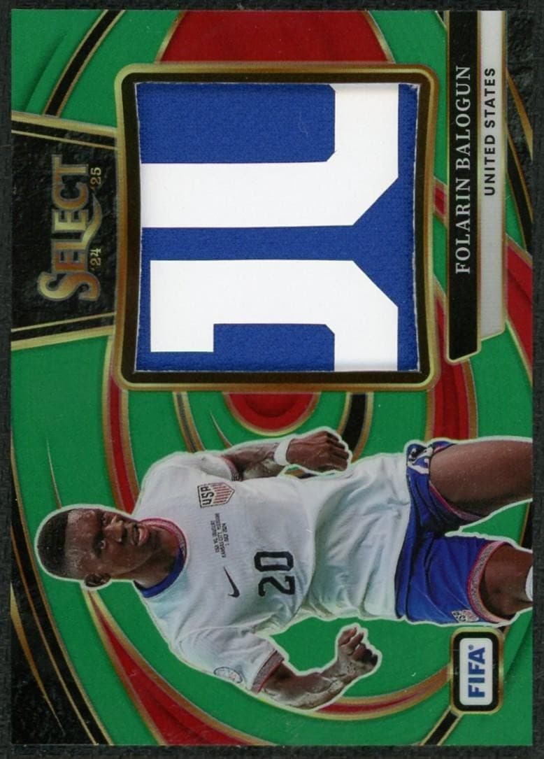 2024-25 Panini Select FIFA Folarin Balogun Green Patch /5