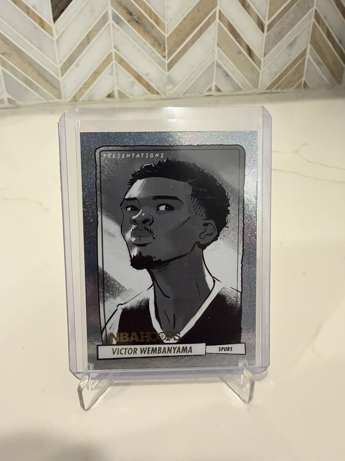 2023-24 Panini NBA Hoops Victor Wembanyama Presentations SP Rookie RC #20 Spurs