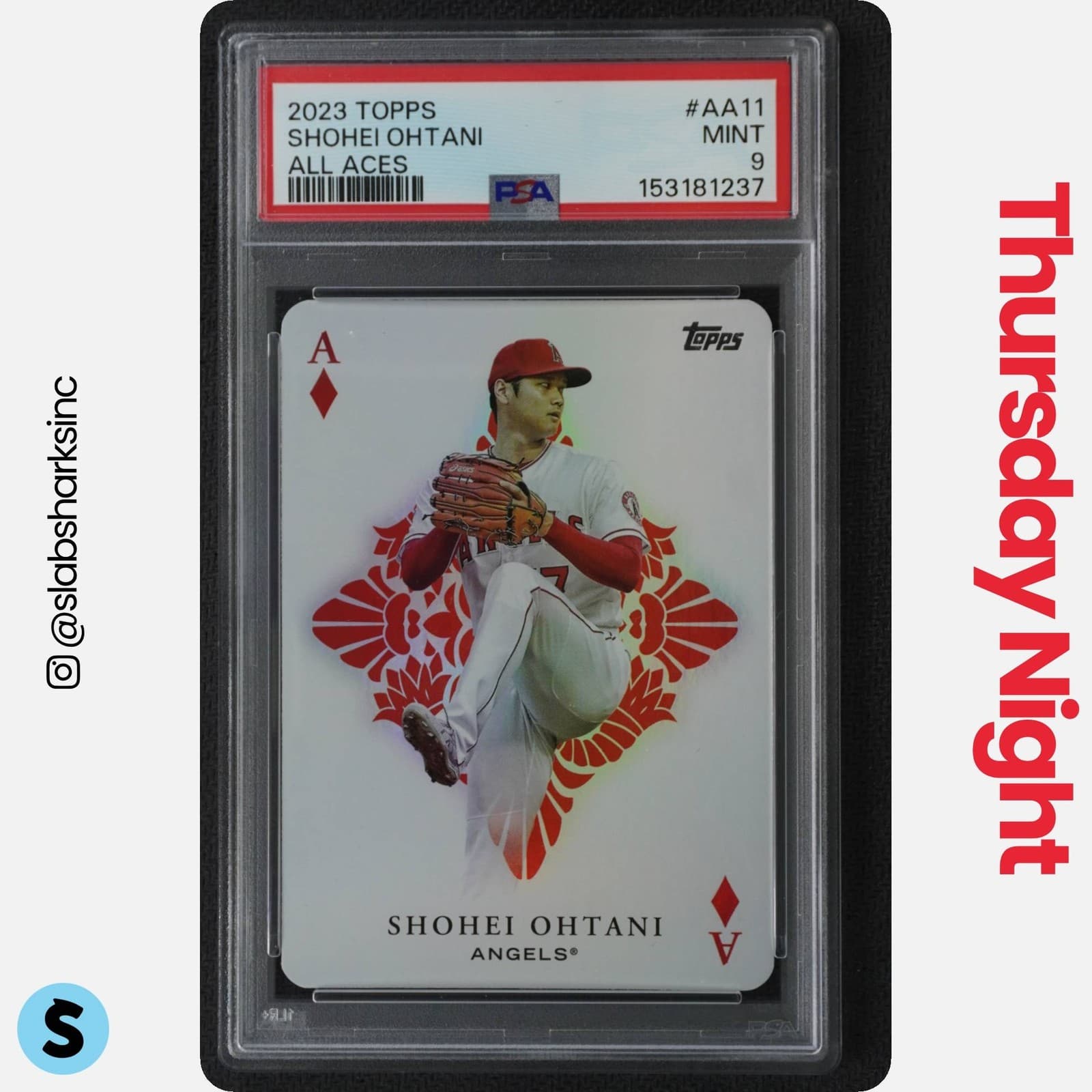 2023 TOPPS #AA-11 SHOHEI OHTANI ALL ACES PSA 9