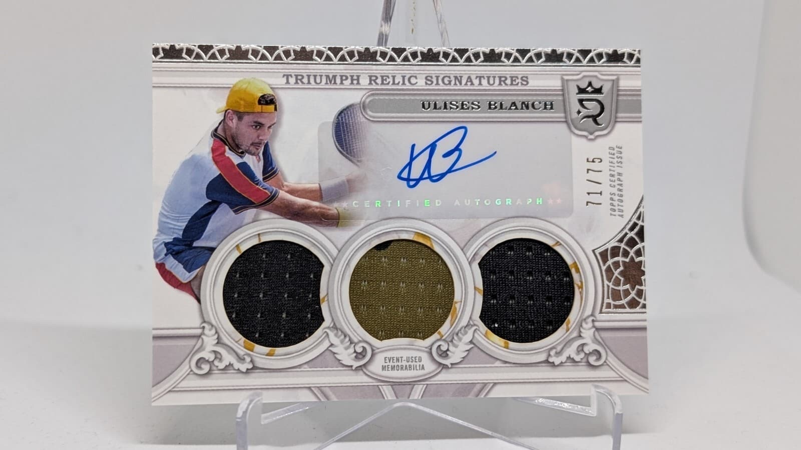 2024 Topps Royalty Tennis Ulises Blanch Triple Relic Auto /75