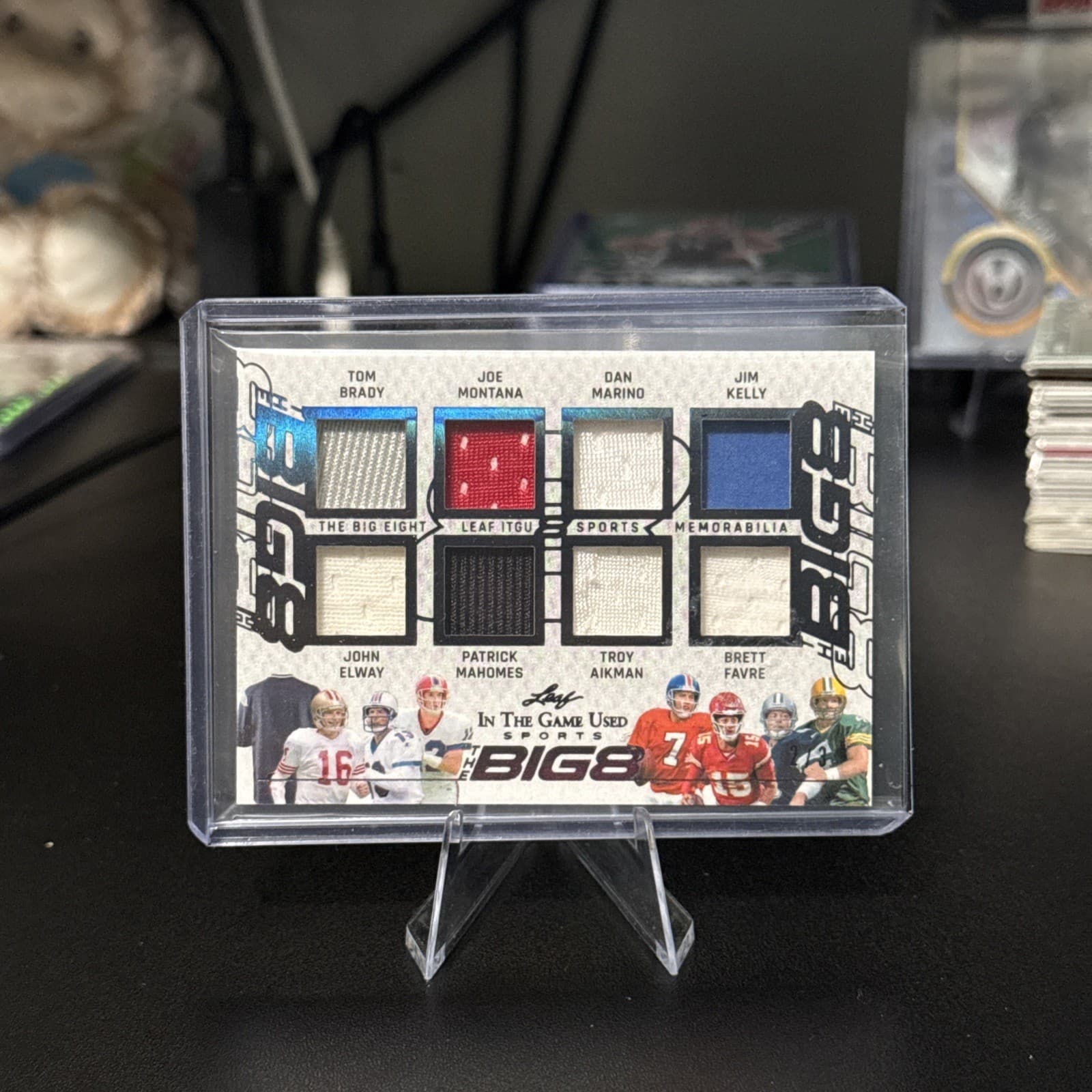2025 Leaf In The Game Used TOM BRADY, MAHOMES, MONTANA, MARINO Big 8 Jersey */3