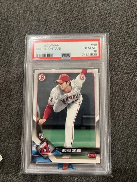 2018 Bowman #49 Shohei Ohtani Rc Rookie Psa 10